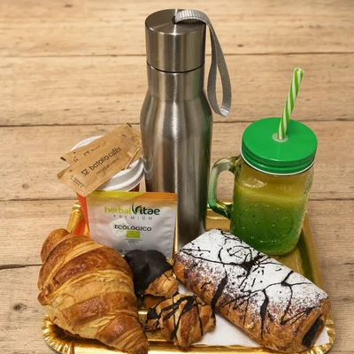 Desayuno Dulce Artepans con Termo para 1 persona