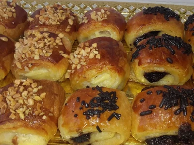 Napolitanas de Crema y Chocolate