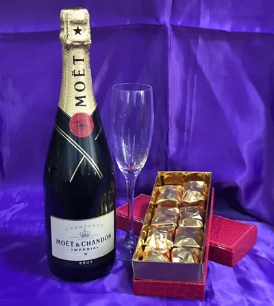 Champan Francés y estuche de Marron Glacé