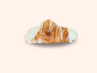 Croissant de chocolate blanco