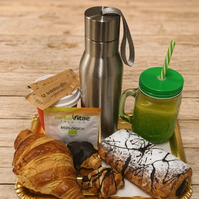 Desayuno Dulce Artepans con Termo para 1 persona