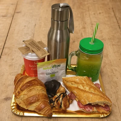 Desayuno Dulce y Salado Artepans con Termo para 1 persona