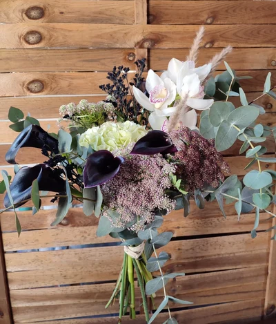 Bouquet calas negras