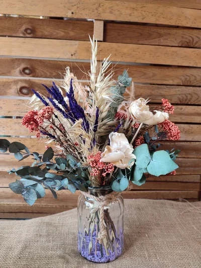 Ramo de Flores preservadas en Jarrón