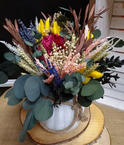 Ramo de Flores preservadas en Jarrón
