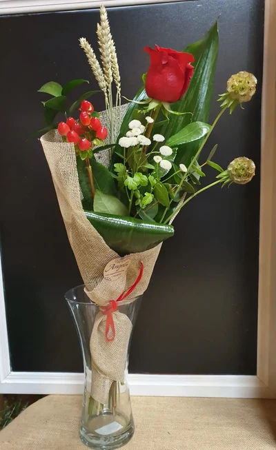 Rosa Natural decorada