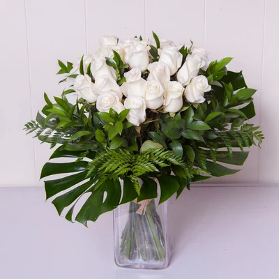 Ramo de 24 Rosas Blancas