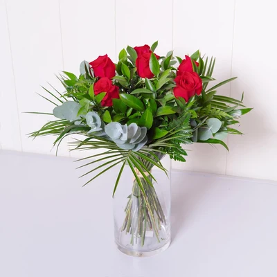 Ramo de 6 Rosas Rojas