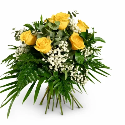 Ramo de 6 Rosas Amarillas