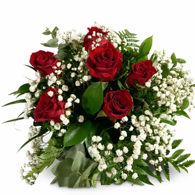 Ramo de 6 Rosas Rojas