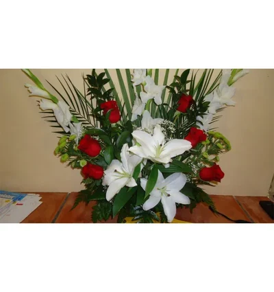 Centro de Gladiolos, Rosas y Lilium Oriental.