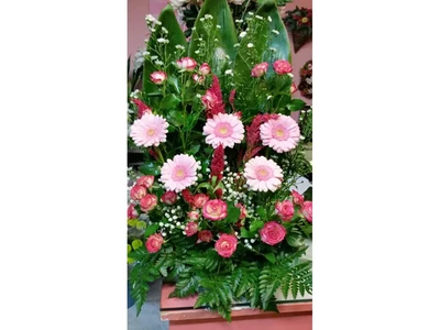 Centro de Mesa Jardín Rosado