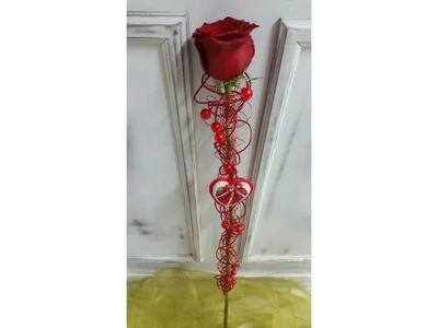 Rosa decorada Especial Fantasía