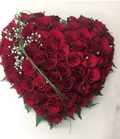Corazón Rosas Rojas