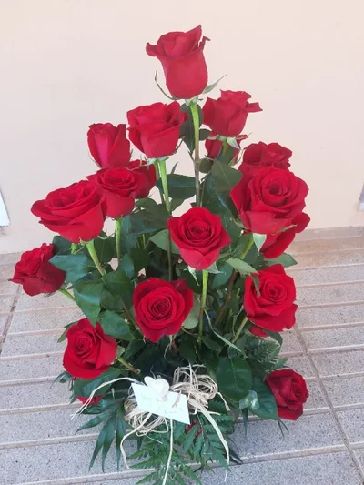 Centro de Rosas Rojas