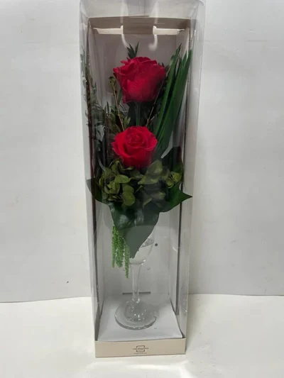 Copa 2 Rosas Preservadas