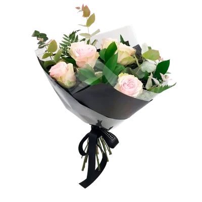 Ramo de Rosas Rosas + Verdes de temporada