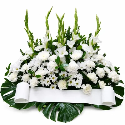 Centro funerario blanco