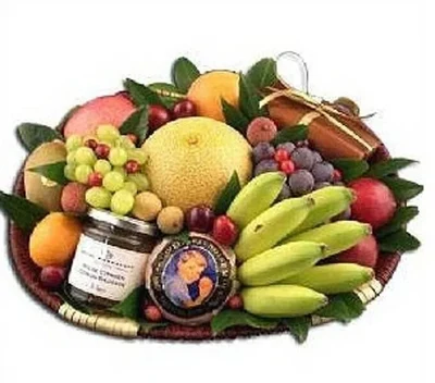 Cesta de Frutas y mermeladas