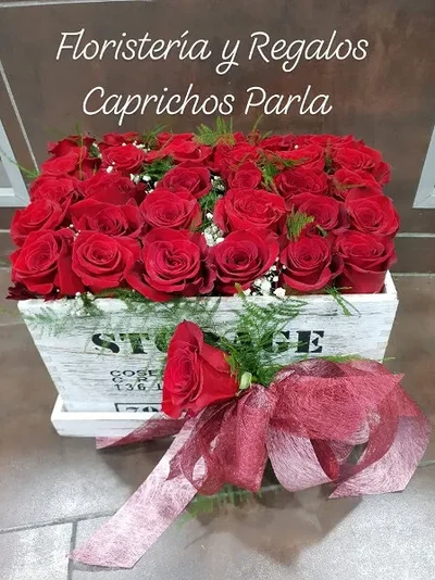 Caja de Rosas Rojas