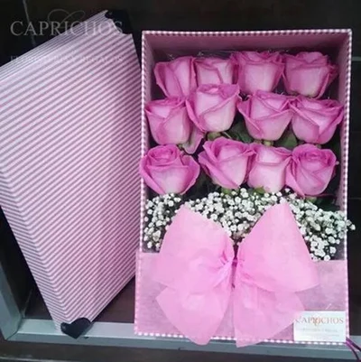 Caja de Rosas Rosas
