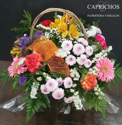 Cesta de Flores Multicolor Silvestre