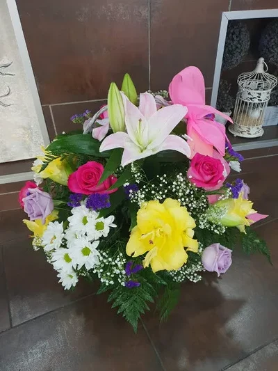Cesta de Flores Primavera