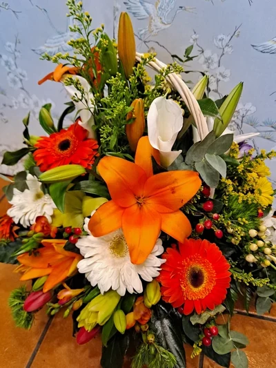 Colorful Flower Basket