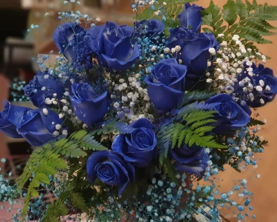 Ramo de Rosas Azules
