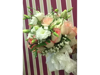 Ramo de Rosas y Flores con tonos Rosados
