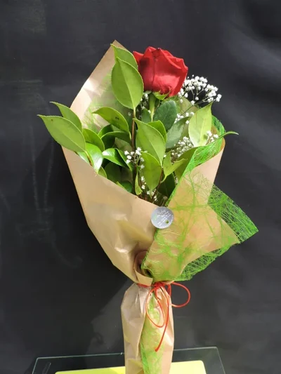 Rosa Roja preparada para regalo