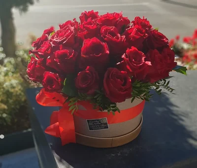 Sombrerero de Rosas Rojas