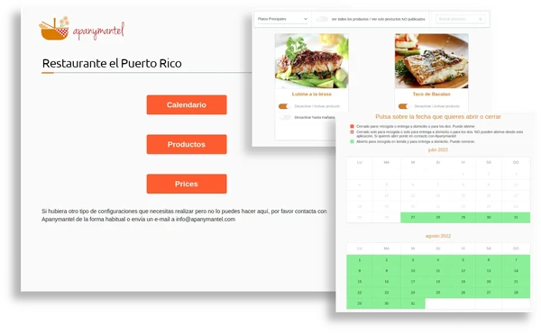 Gestión de la tienda Online Gestión de la tienda Online de Apanymantel