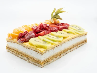 Tarta cuadrada de Frutas