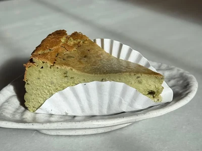 Porción CheeseCake Té Matcha
