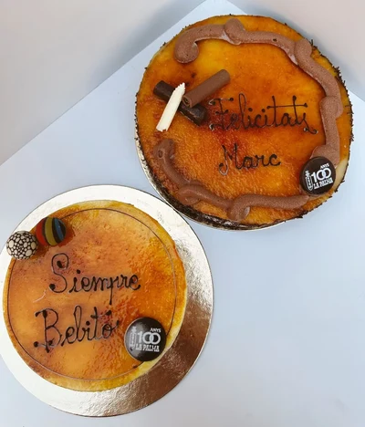 Letrero / Rètol per a un pastís personalitzat
