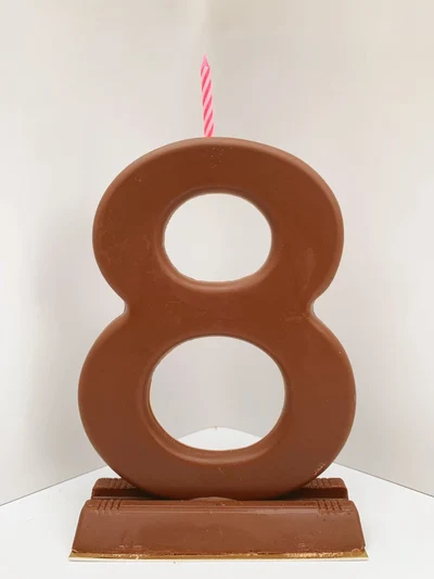Vela de Chocolate 26cm, 300grs. Choco Leche