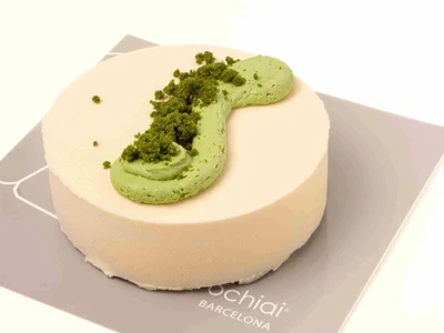 Mousse de Mascarpone y Té Matcha