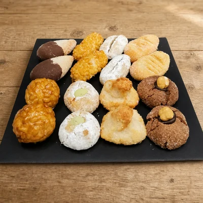 400 g-ko erretilua askotariko panellets