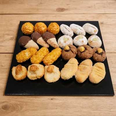 600 g-ko erretilua askotariko panellets