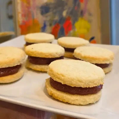 Alfajor coco y membrillo
