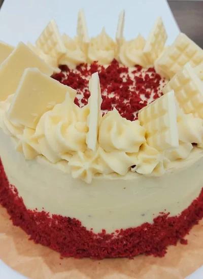Pastís Red Velvet sense gluten i sense sucre