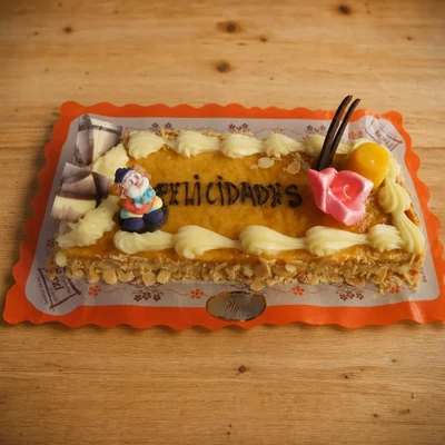 Tarta de Hojaldre, Crema y Yema