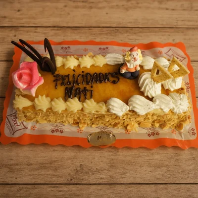 Tarta de Hojaldre Nata y yema