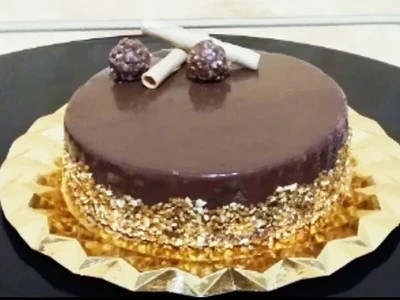 Torta Semifría de Vainilla e Chocolate