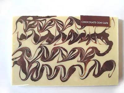 Tabletón chocolate blanco con Café
