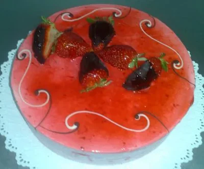 Marrubi mousse-a