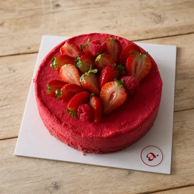 Mousse Vainilla y fresas asadas