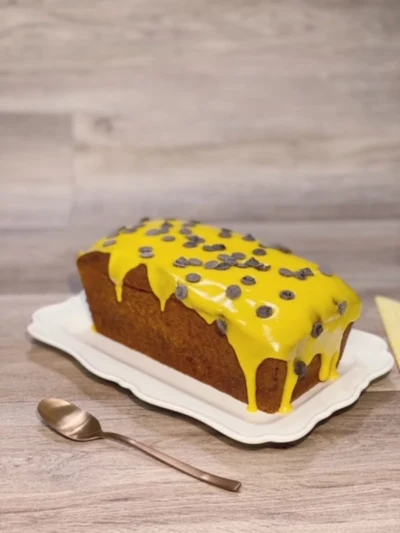 Cake de Taronja amb xips de Xocolata