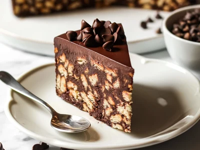 Saltet caramel biscuit Cake